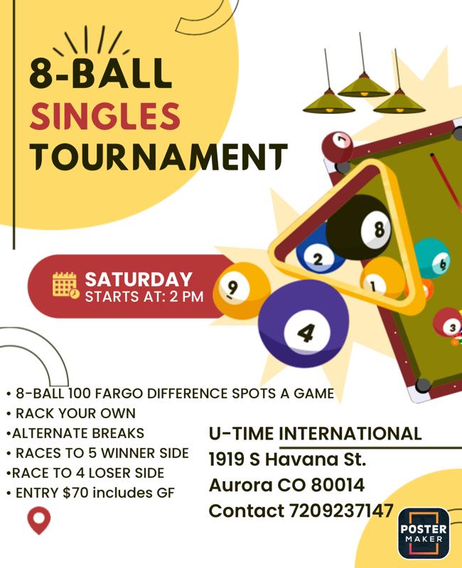 Singles 8-Ball Tournament